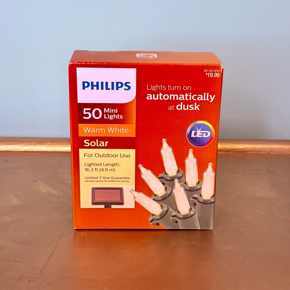 Philips Solar LED Lights - Warm White